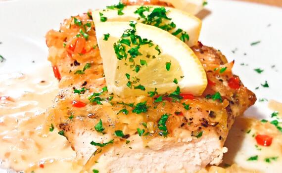 Hähnchenbrust Zitrone Knoblauch Sauce