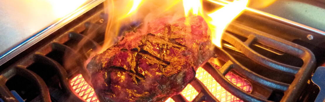 Steak auf der Sizzle Zone